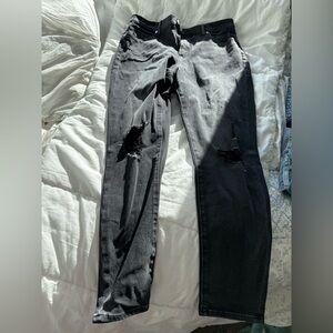 Black Distressed Jeans